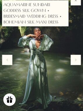 Silk goddess dress